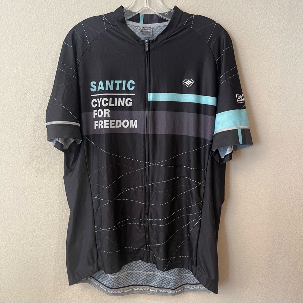 Santic Full-Zip Cycling Jersey Mens 2xl NWT